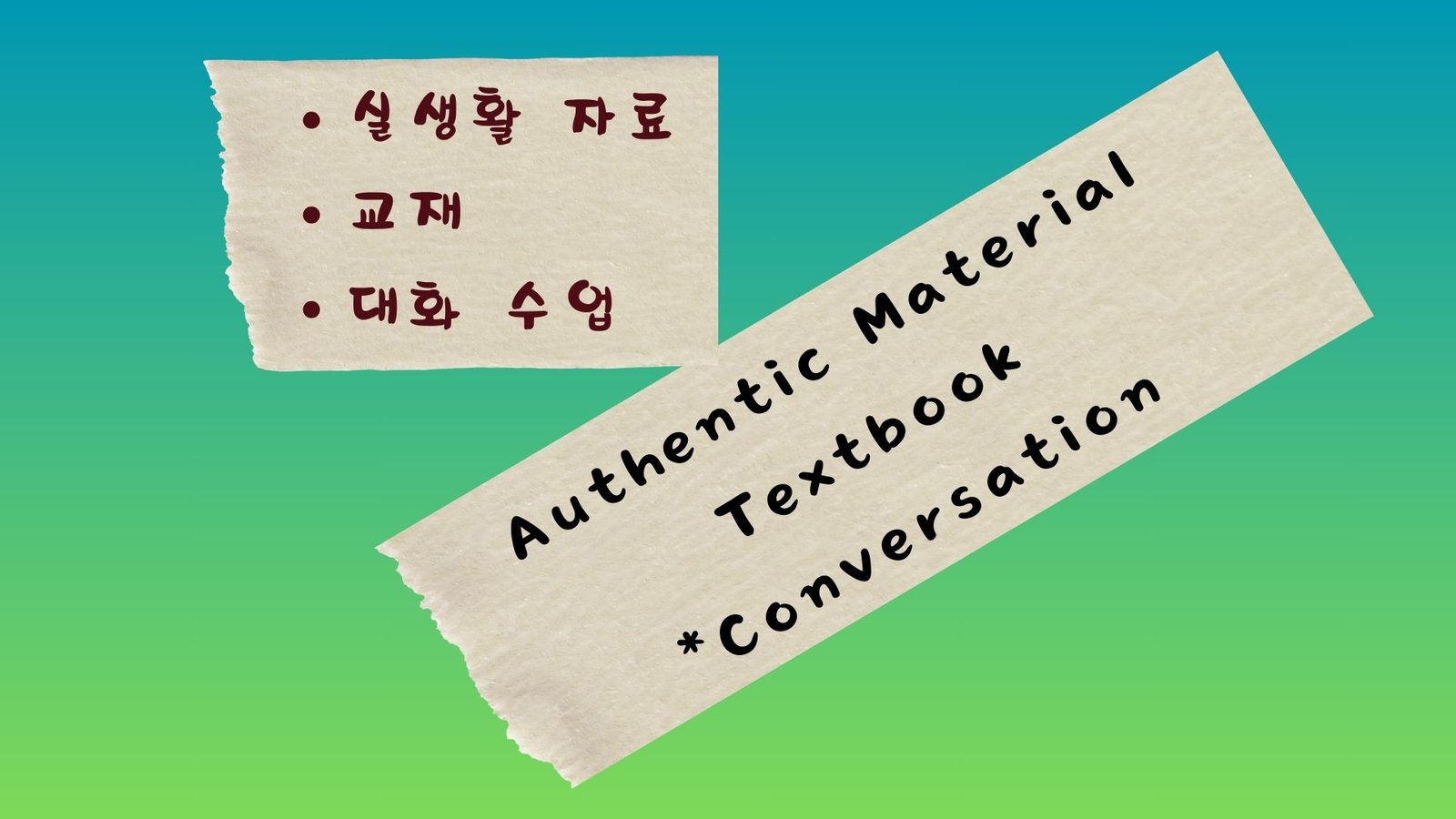 Korean Autentic Material, Korean Textbook, Conversation in Korean